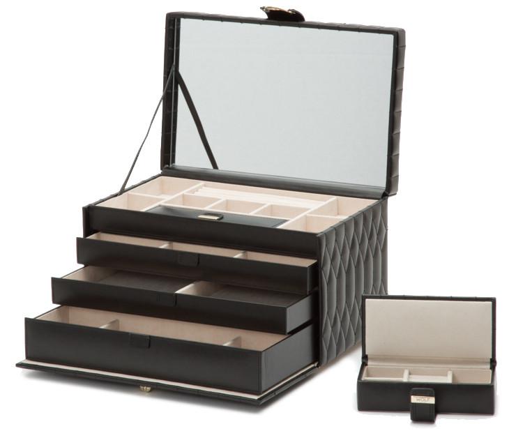 WOLF Jewellery Box Caroline Large Black 329671 Image 1