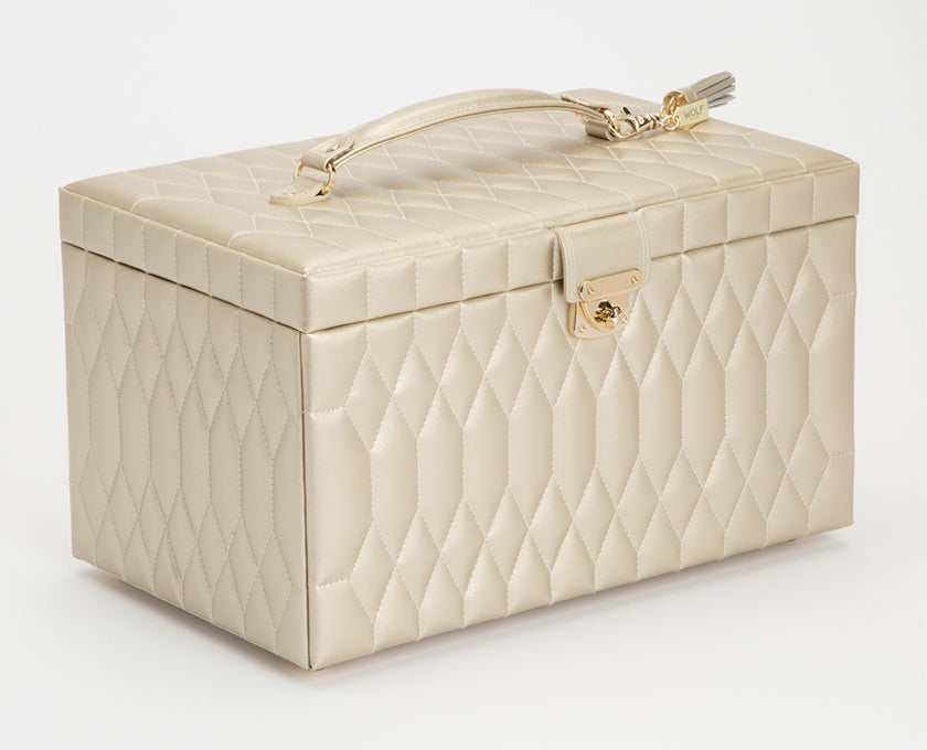 Wolf Jewellery Box Caroline Large Champagne 329646 Image 3