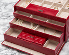 WOLF Jewellery Box Caroline Large Red 329672 Image 5