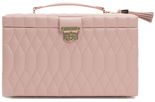 WOLF Jewellery Box Caroline Large Rose Quartz 329615 Image 2