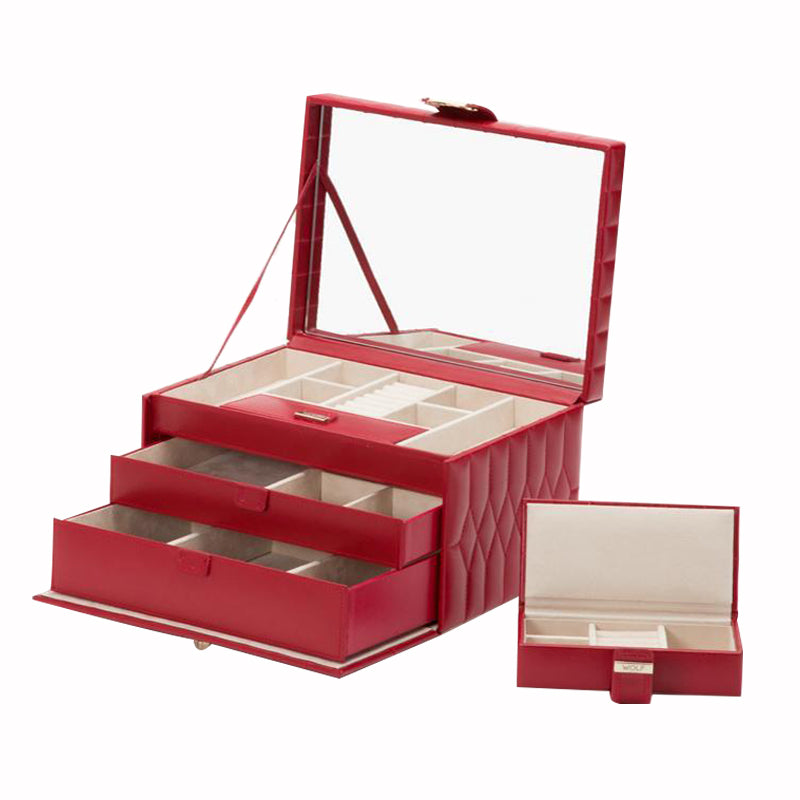 WOLF Jewellery Box Caroline Medium Red 329772 Image 1