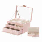 WOLF Jewellery Box Caroline Medium Rose Quartz 329715 Image 1