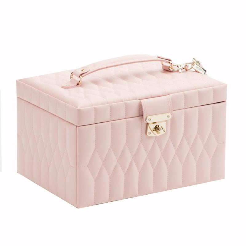 WOLF Jewellery Box Caroline Medium Rose Quartz 329715 Image 2