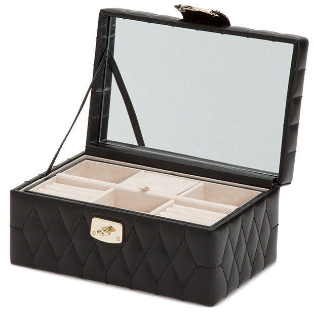Wolf Jewellery Box Caroline Small Black 329871 Image 3