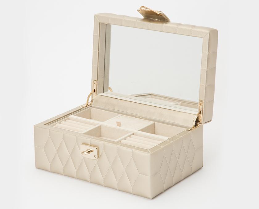 Wolf Jewellery Box Caroline Small Champagne 329846 Image 1