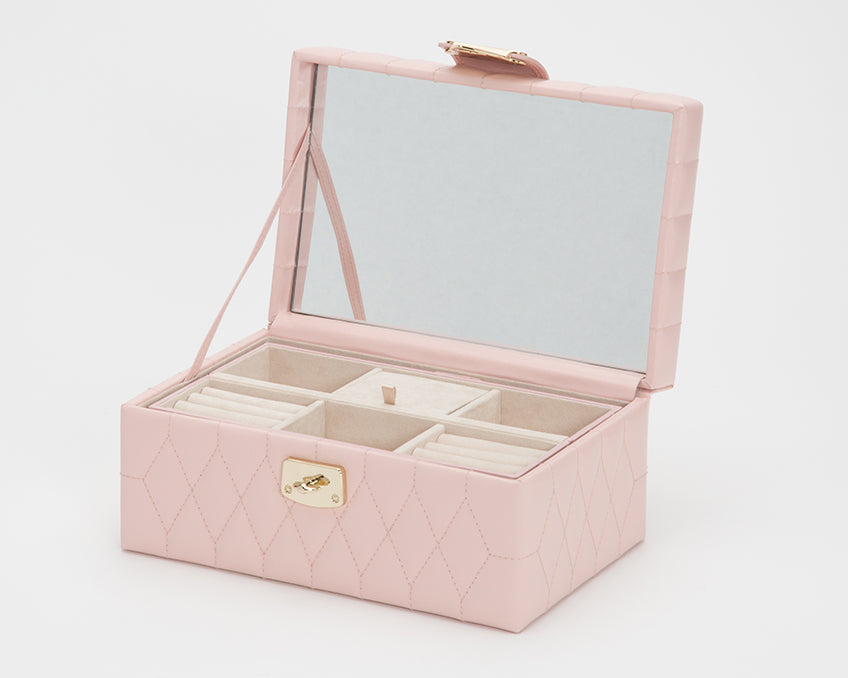 Wolf Jewellery Box Caroline Small Rose Quartz 329815 Image 3