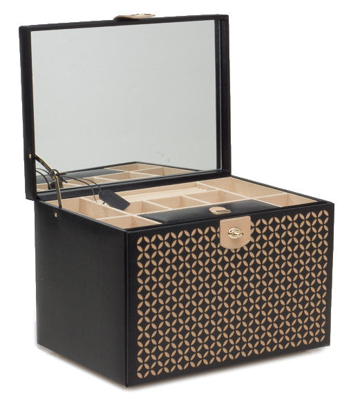 Wolf Jewellery Box Chloe Extra Large Black 301602 Image 3