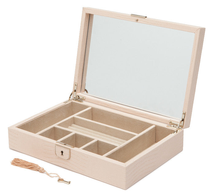 Wolf Jewellery Box Palermo Medium Flat Blush Lizard 213294 Image 3