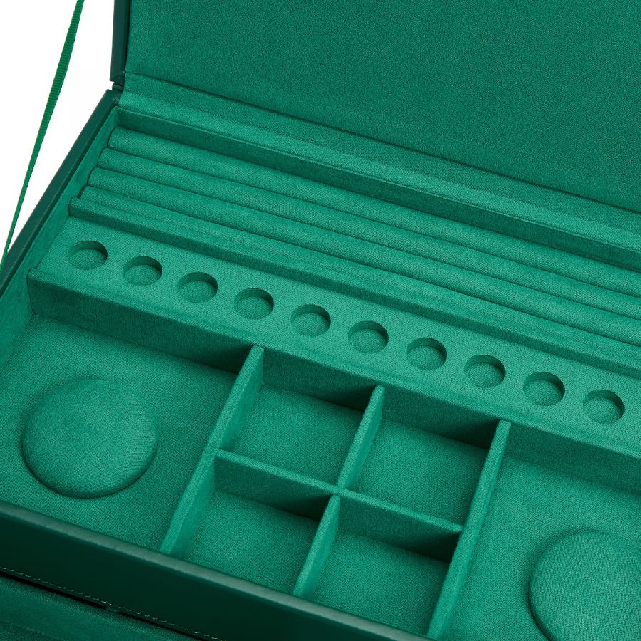 WOLF Jewellery Box Sophia With Drawers Forest Green 392012 Image 3