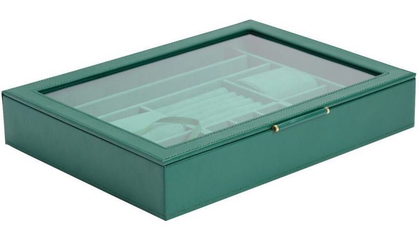 WOLF Jewellery Box Sophia With Window Forest Green 392412 Image 3