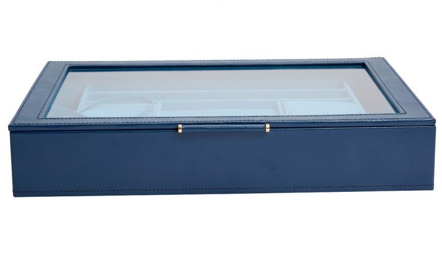 WOLF Jewellery Box Sophia With Window Indigo 392417 Image 7