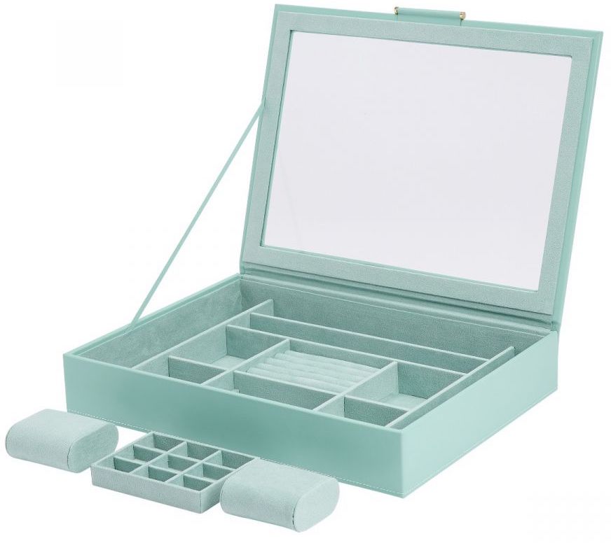 WOLF Jewellery Box Sophia With Window Jade 392430 Image 2