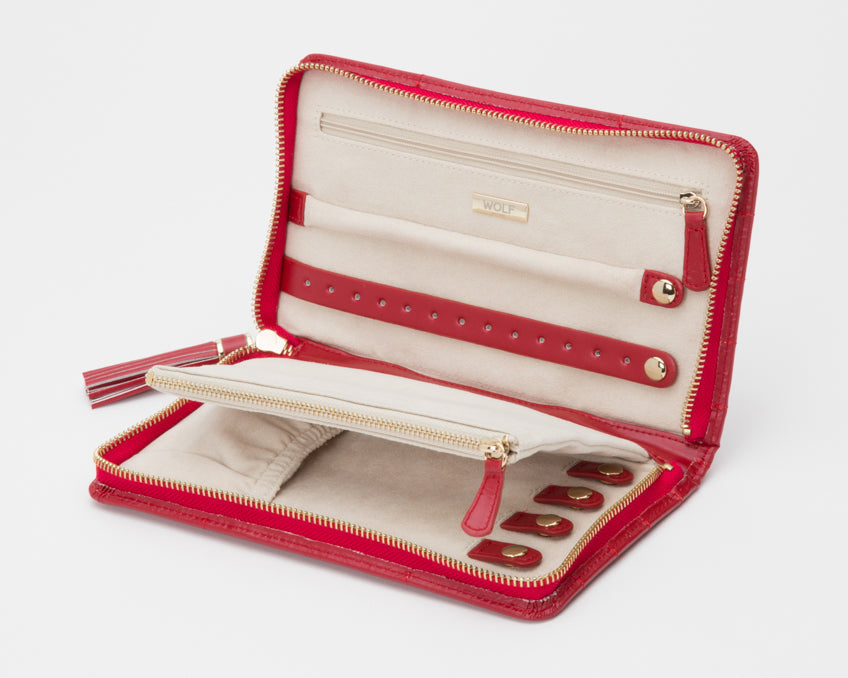 WOLF Jewellery Case Caroline Portfolio Red 324872 Image 3