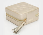 Wolf Jewellery Case Caroline Zip Travel Champagne 329946 Image 2