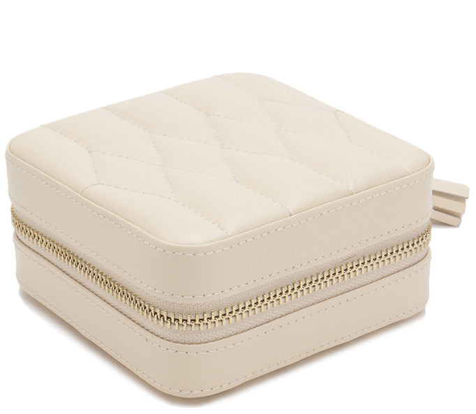 WOLF Jewellery Case Caroline Zip Travel Cream 329953 Image 3