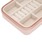 WOLF Jewellery Case Caroline Zip Travel Rose Quartz 329915 Image 2
