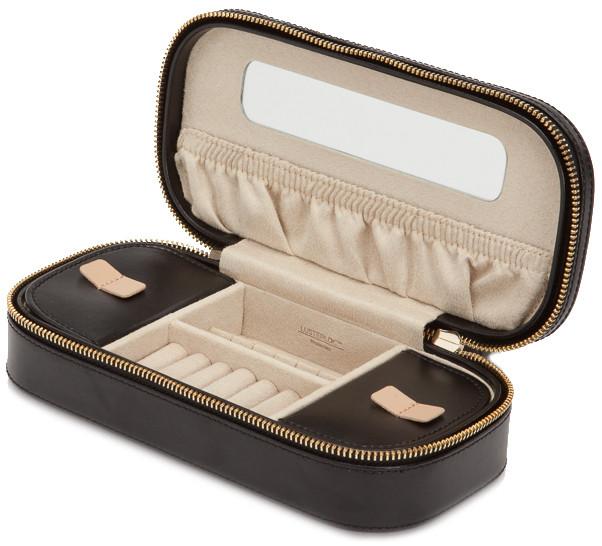 Wolf Jewellery Case Chloe Zip Black 301202 Image 1
