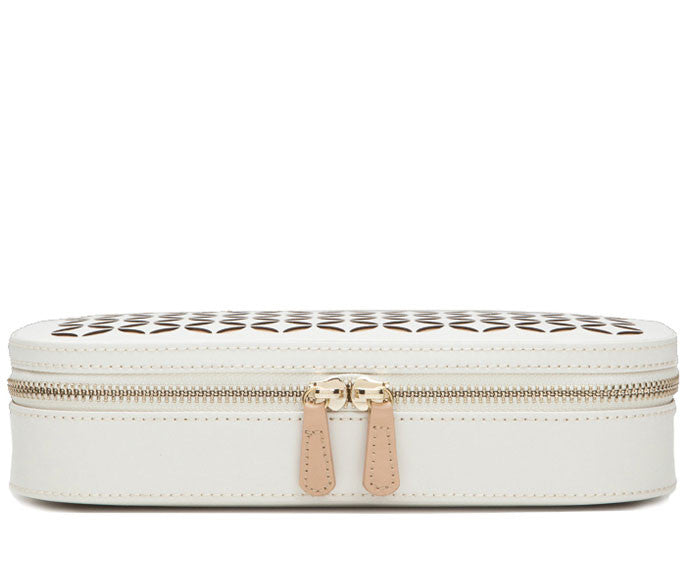 Wolf Jewellery Case Chloe Zip Cream 301253 Image 2