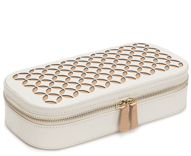 Wolf Jewellery Case Chloe Zip Cream 301253 Image 3