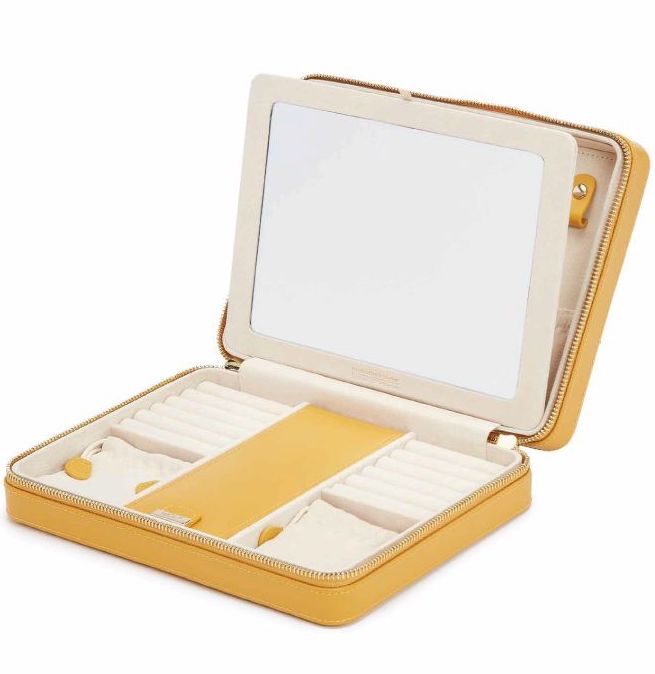 WOLF Jewellery Case Maria Zip Large Musturd 766193 Image 1