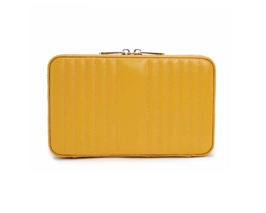 WOLF Jewellery Case Maria Zip Medium Musturd 766393 Image 6