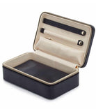 WOLF Jewellery Case Maria Zip Medium Navy 766317 Image 1