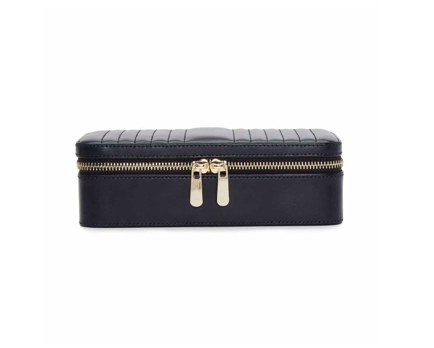 WOLF Jewellery Case Maria Zip Medium Navy 766317 Image 5