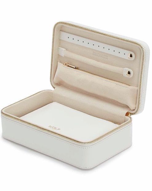 WOLF Jewellery Case Maria Zip Medium White 766353 Image 1