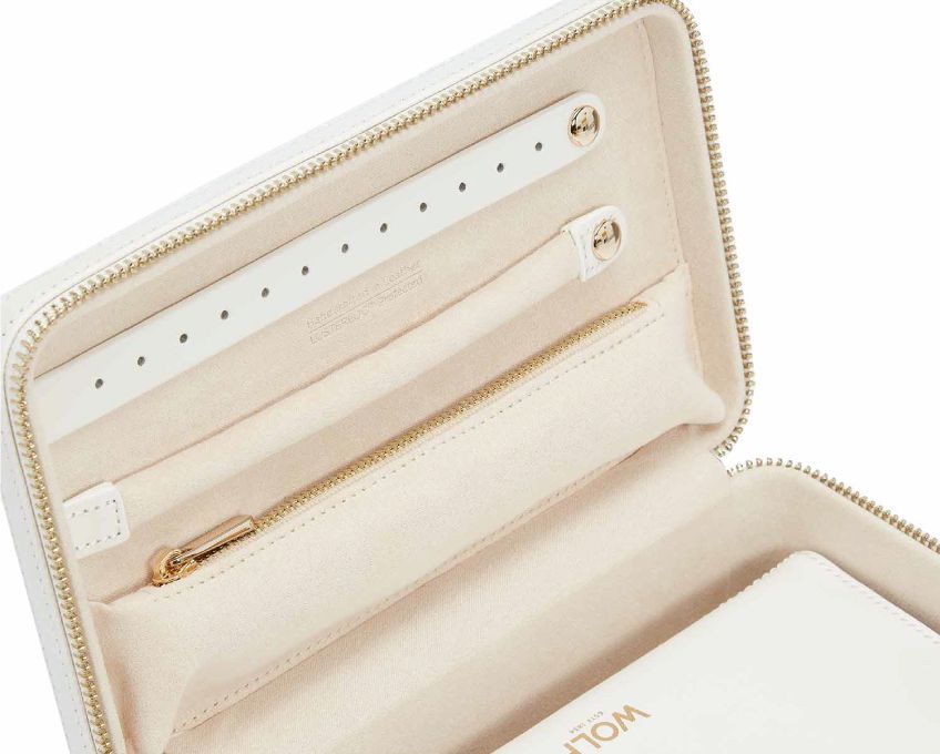 WOLF Jewellery Case Maria Zip Medium White 766353 Image 3