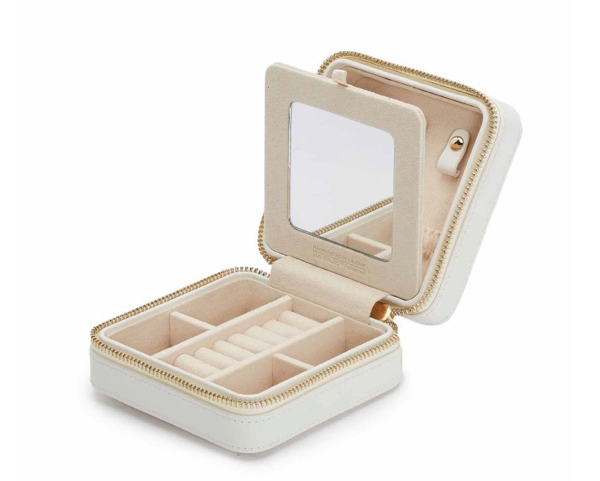 WOLF Jewellery Case Maria Zip Small White 766253 Image 1