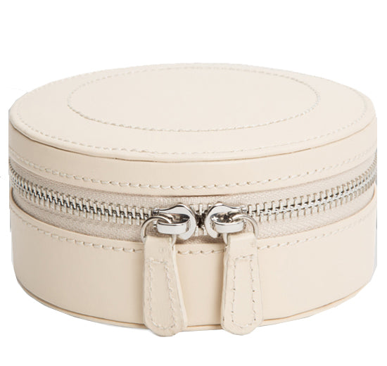 WOLF Jewellery Case Sophia Mini Zip Ivory 392353 Image 2