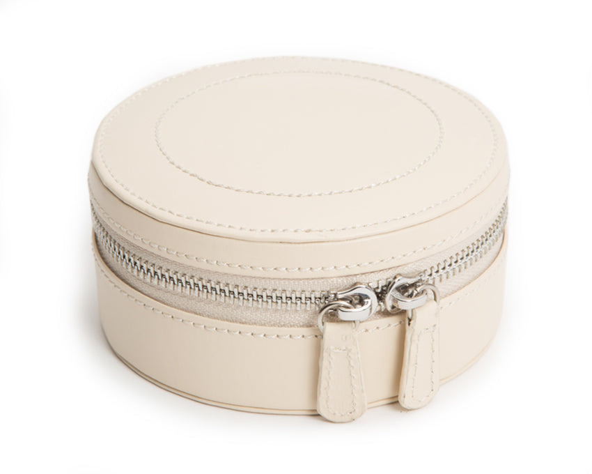 WOLF Jewellery Case Sophia Mini Zip Ivory 392353 Image 3