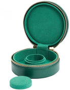 WOLF Jewellery Case Sophia Round Zip Case Forest Green 392312 Image 2