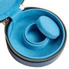 WOLF Jewellery Case Sophia Round Zip Case Indigo 392317 Image 6