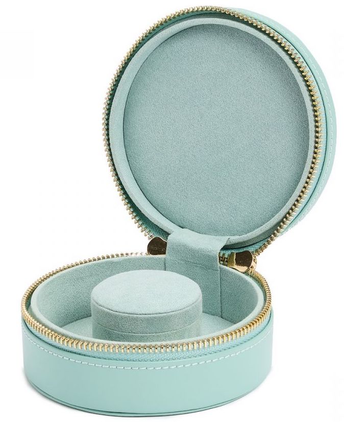 WOLF Jewellery Case Sophia Round Zip Case Jade 392330 Image 1