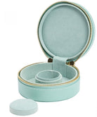 WOLF Jewellery Case Sophia Round Zip Case Jade 392330 Image 2