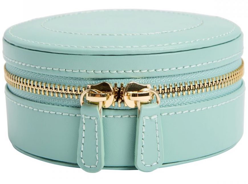 WOLF Jewellery Case Sophia Round Zip Case Jade 392330 Image 8