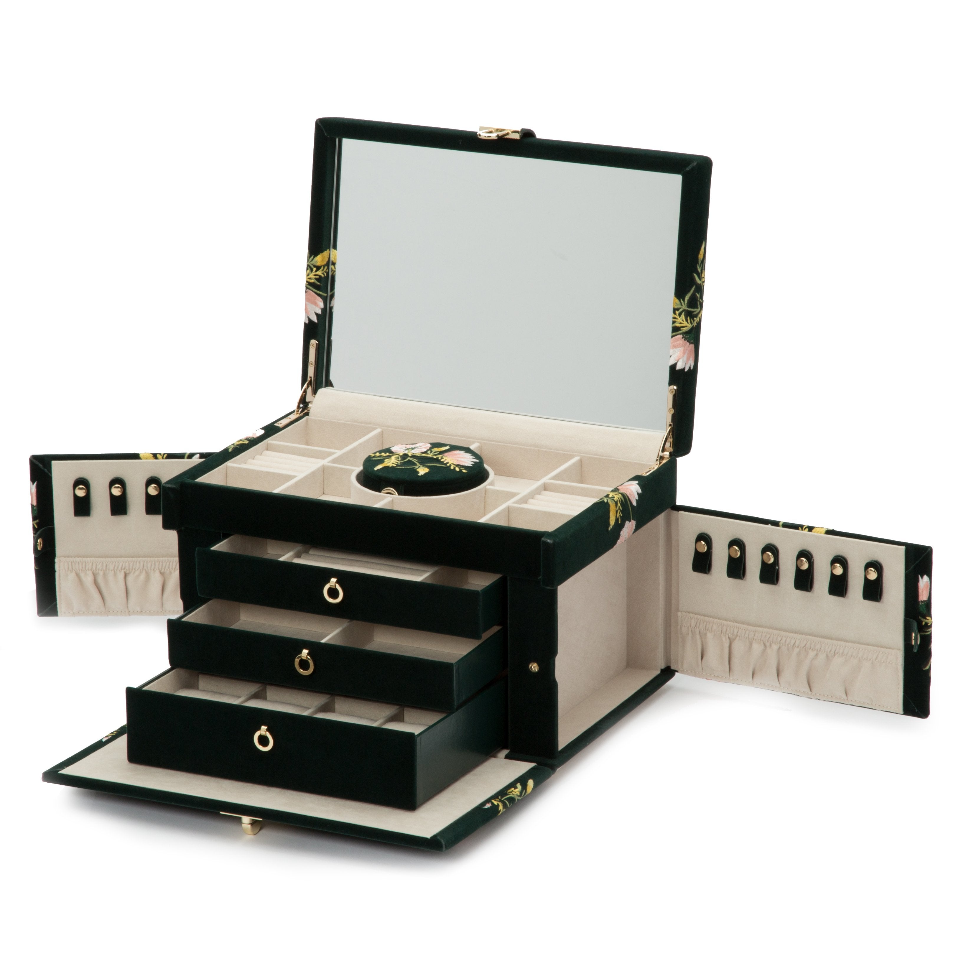 WOLF Jewellery Case Zoe Large Forest Green 393012 Image 1