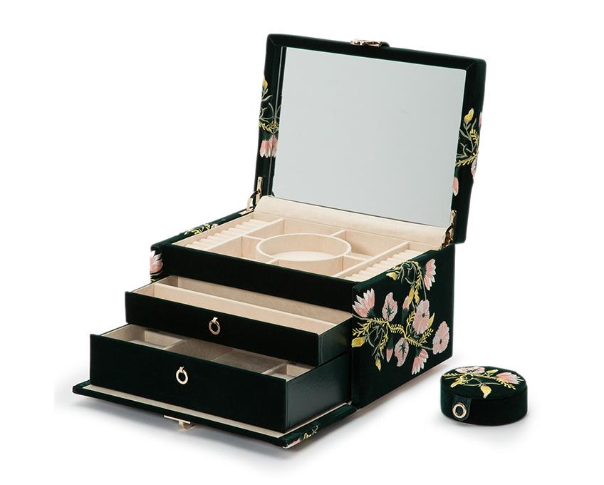 WOLF Jewellery Case Zoe Medium Forest Green 393112 Image 1