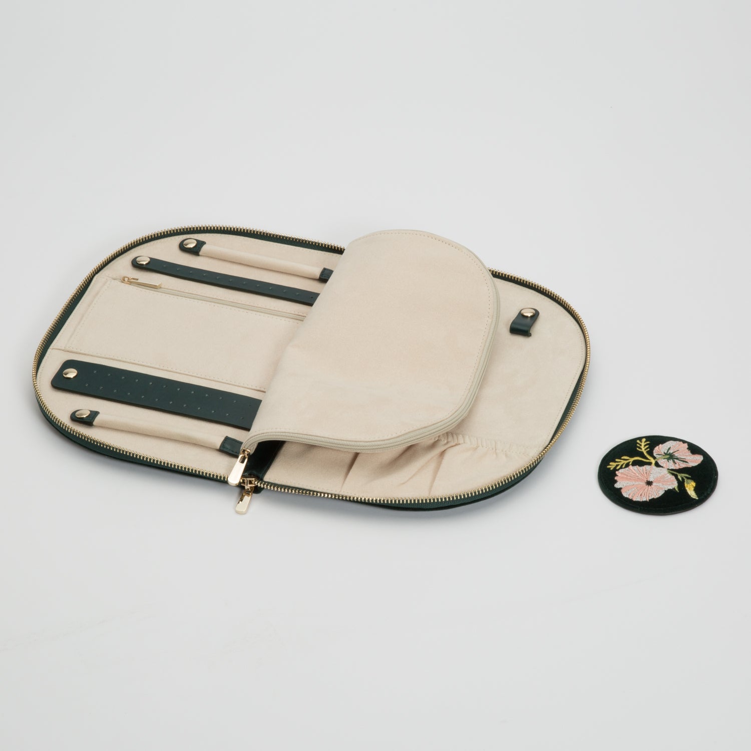 WOLF Jewellery Case Zoe Portfolio Forest Green 393412 Image 3