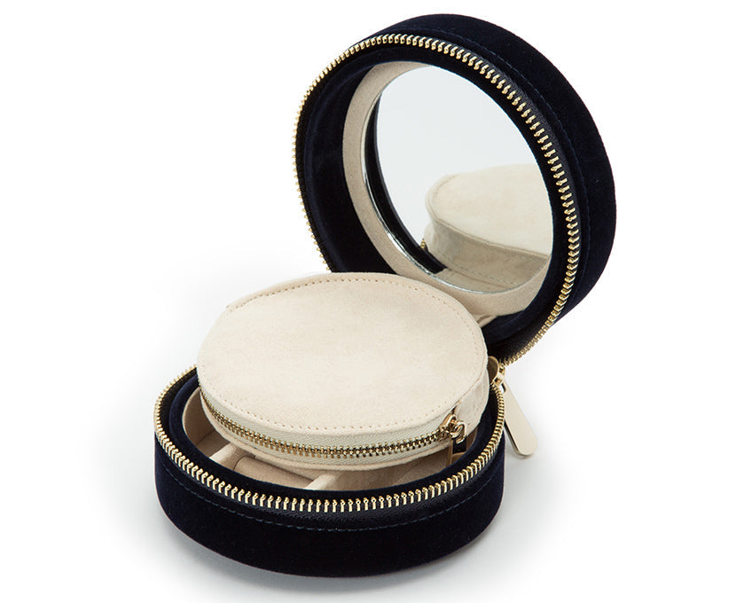 WOLF Jewellery Travel Case Zoe Round Indigo 393216 Image 4