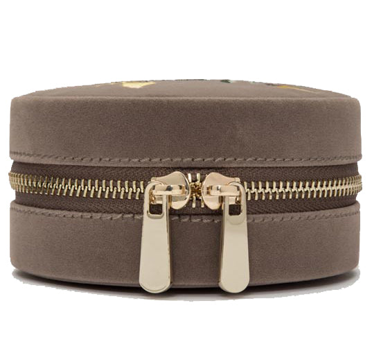 WOLF Jewellery Travel Case Zoe Round Mink 393213 Image 2