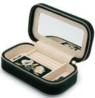 WOLF Jewellery Travel Case Zoe Zip Forest Green 393312 Image 1