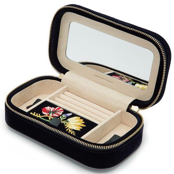WOLF Jewellery Travel Case Zoe Zip Indigo 393316 Image 1