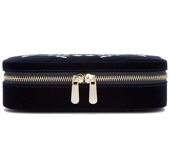 WOLF Jewellery Travel Case Zoe Zip Indigo 393316 Image 2