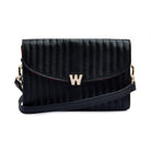 Wolf Mimi Collection Leather Black Crossbody Bag with Wristlet 768302 Image 1