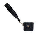 Wolf Mimi Collection Leather Black Earpods Case with Wristlet 768102 Image 1