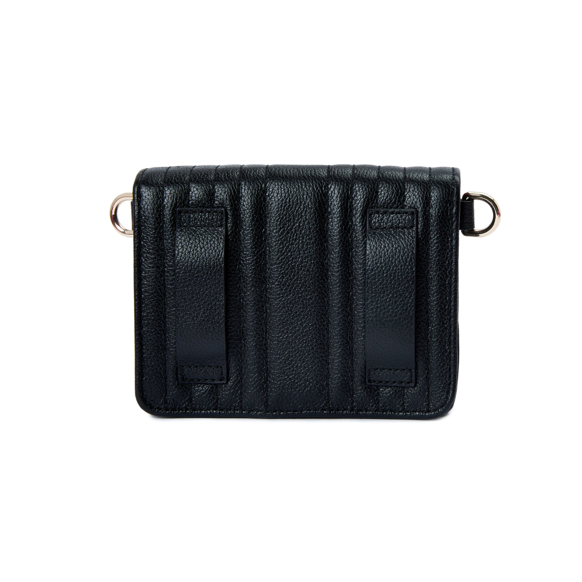 Wolf Mimi Collection Leather Black Mini Bag with Wristlet and Lanyard 768402 Image 4