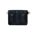 Wolf Mimi Collection Leather Black Mini Bag with Wristlet and Lanyard 768402 Image 4