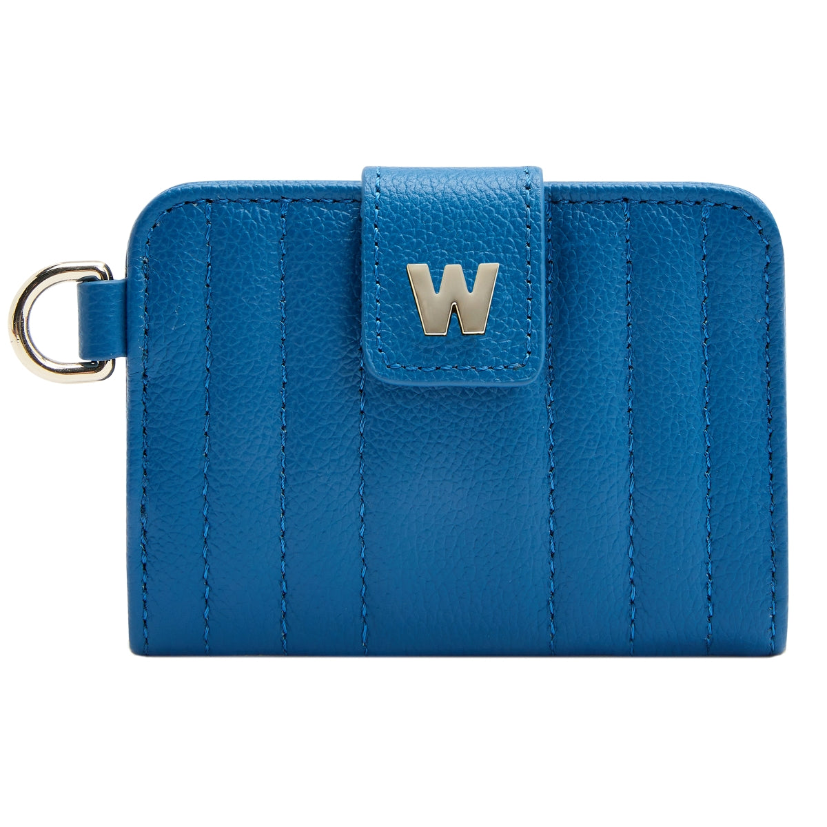 WOLF Mimi Collection Leather Blue Credit Card Holder with Wristlet 768224 Image 2